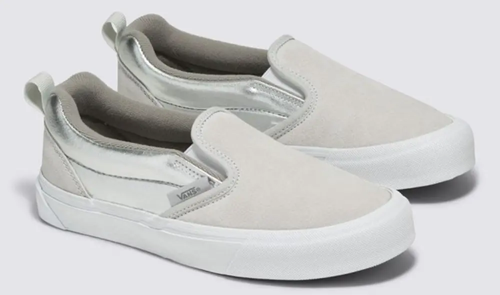 Giày Vans Knu Slip-On 'Metallic Silver' VN0009QDX1K - Ảnh 3