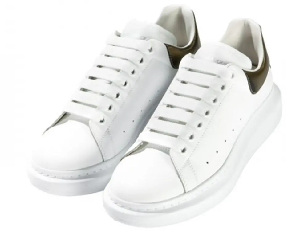 Giày Alexander McQueen Contrast Metallic ‘White’ - Ảnh 3