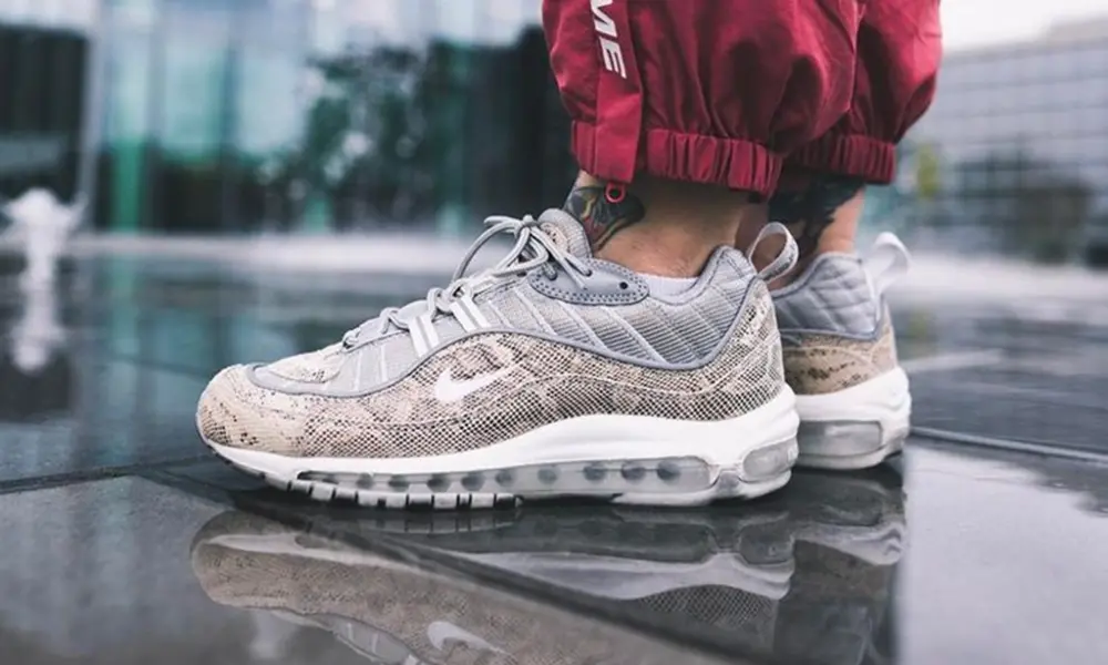 Giày Nike Supreme x Air Max 98 ‘Snakeskin’ 844694-100 - Ảnh 5