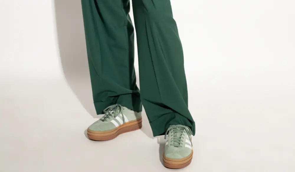 Giày Adidas Gazelle Bold ‘Silver Green’ ID6998 - Ảnh 4