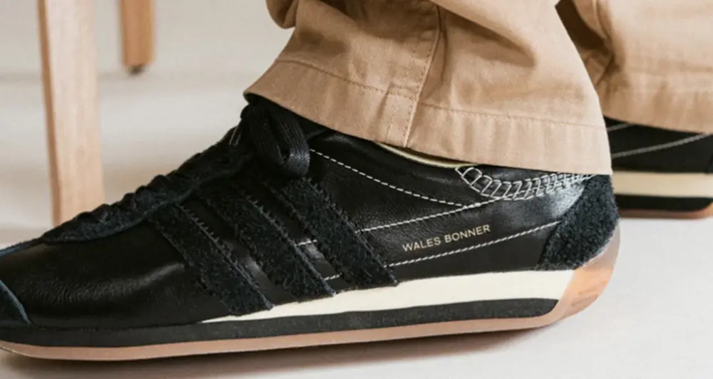 Alternative view of Giày Adidas Wales Bonner Country ‘Black’ GY1702