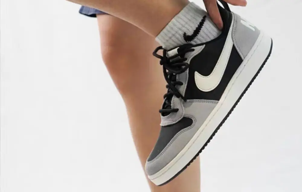 Giày Nike Court Borough ‘Black Grey Sail’ 844881-005 - Ảnh 5