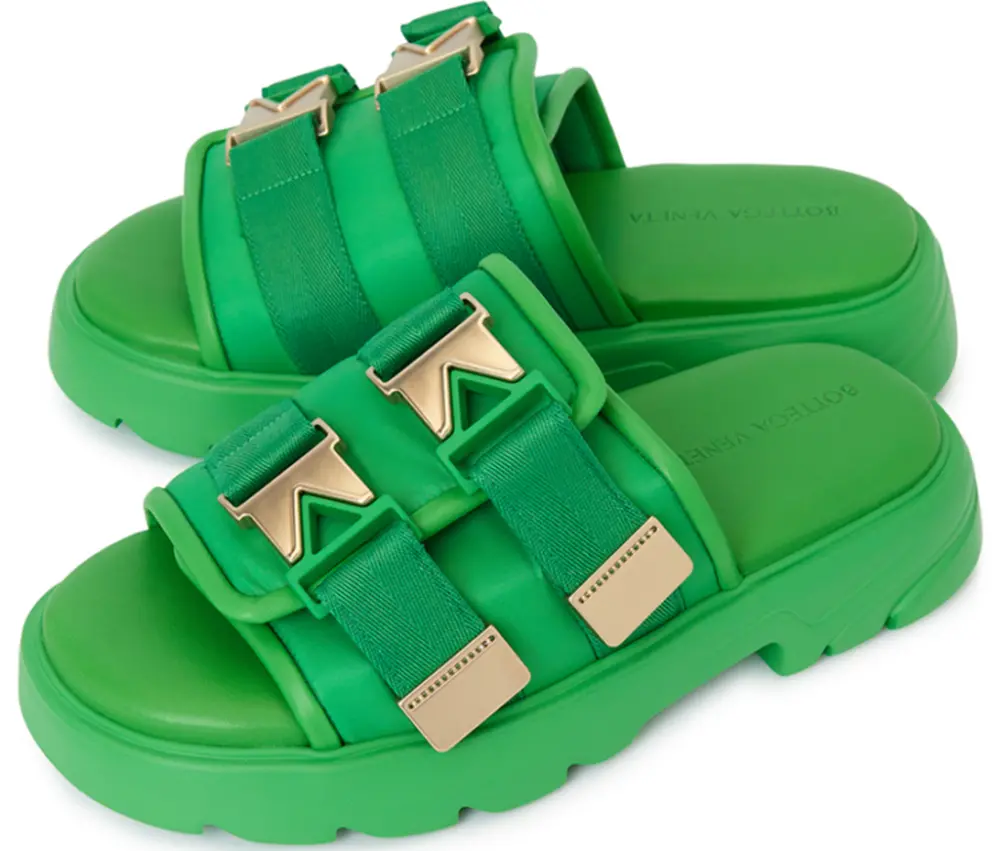 Alternative view of Dép Bottega Veneta Grass Flash ‘Green’ 690097-V0DS2-3730