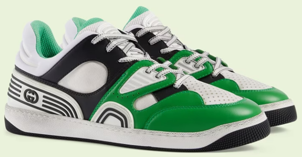 Giày Gucci Basket Sneaker ‘Green’ 697882-2SH90-3760 - Ảnh 3