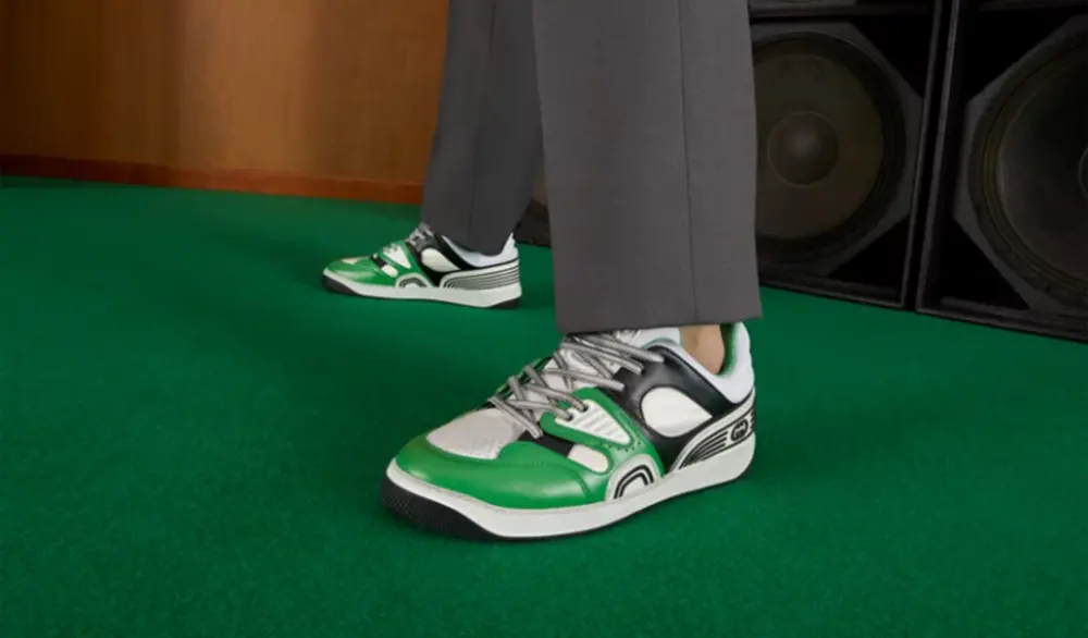 Alternative view of Giày Gucci Basket Sneaker ‘Green’ 697882-2SH90-3760