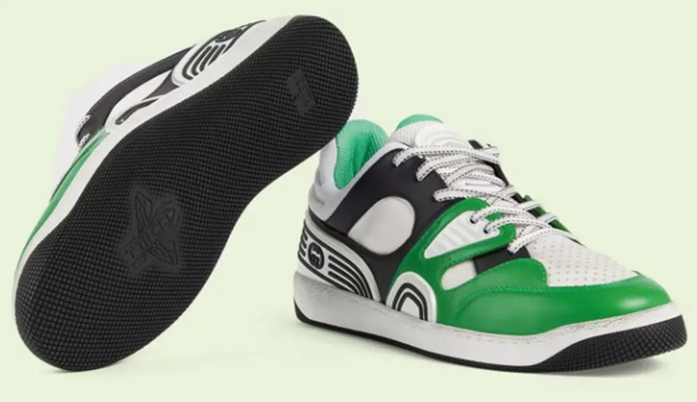 Giày Gucci Basket Sneaker ‘Green’ 697882-2SH90-3760 - Ảnh 4