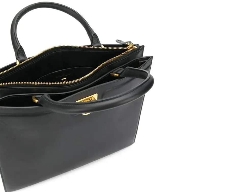 Túi Salvatore Ferragamo Ladies Trifolio ‘Black’ 21H995-724602 - Ảnh 4