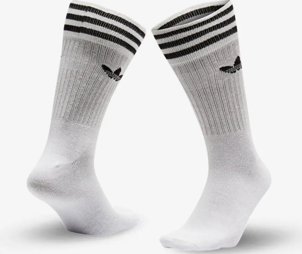 Alternative view of Tất Adidas Solid Crew Sock 3 Pairs White S21489