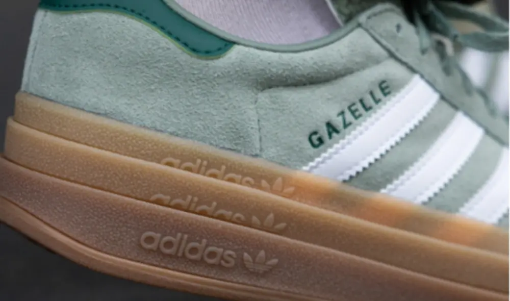 Giày Adidas Gazelle Bold ‘Silver Green’ ID6998 - Ảnh 3