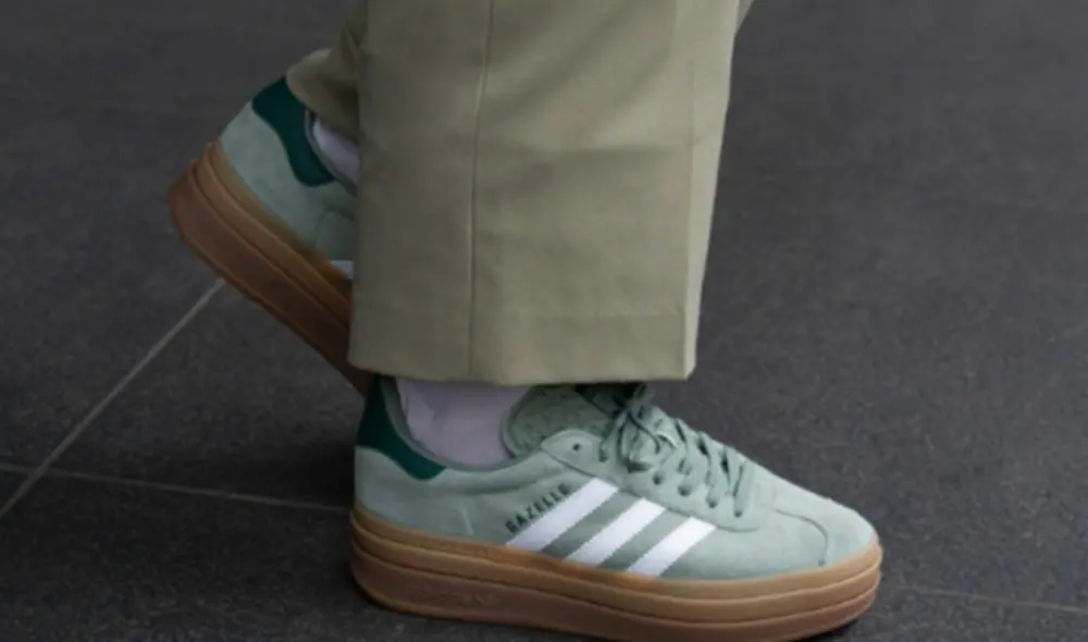 Alternative view of Giày Adidas Gazelle Bold ‘Silver Green’ ID6998