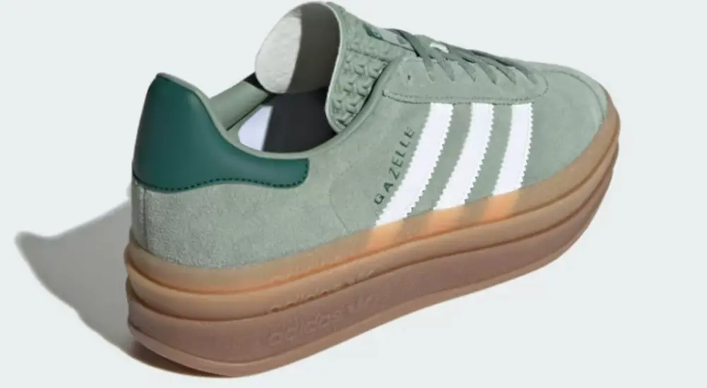 Giày Adidas Gazelle Bold ‘Silver Green’ ID6998 - Ảnh 6