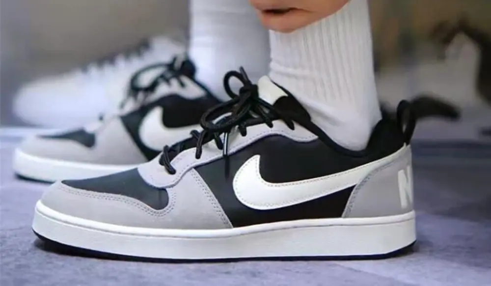Giày Nike Court Borough ‘Black Grey Sail’ 844881-005 - Ảnh 3