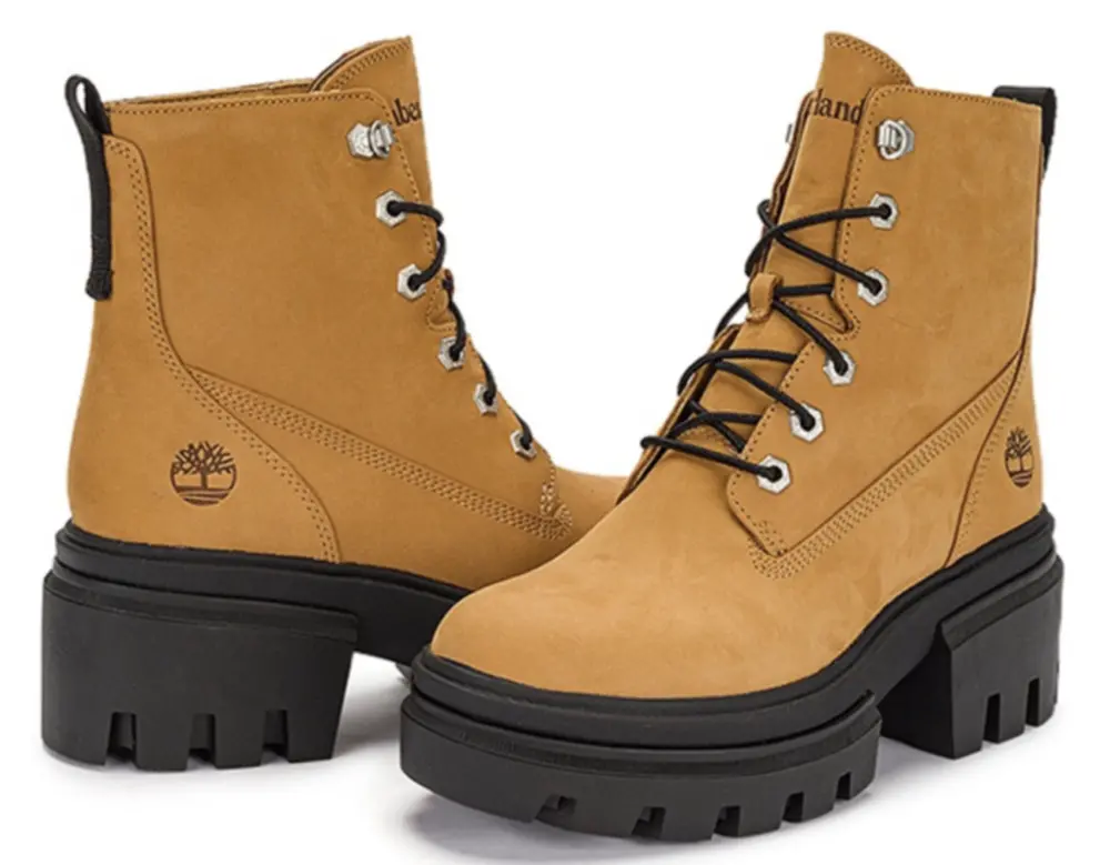 Giày Timberland Everleigh 6-Inch Boot ‘Brown Black’ A41QK - Ảnh 4