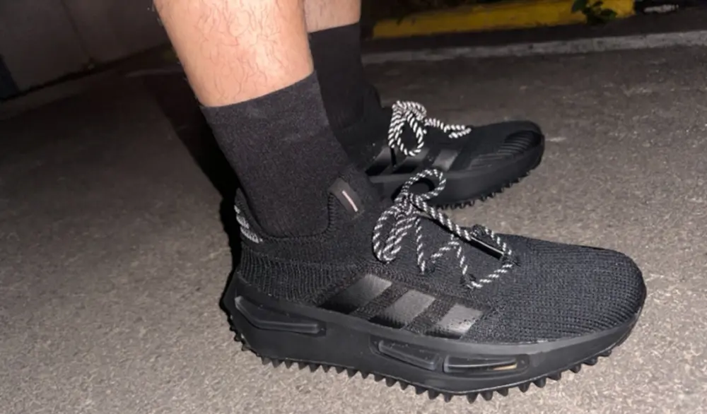 Giày Adidas NMD S1 ‘Triple Black’ FZ6381 - Ảnh 3