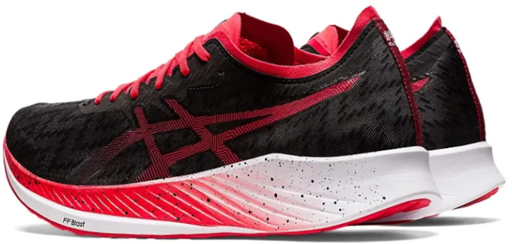 Alternative view of Giày Asics Magic Speed 'Black/Electric Red' 1011B432-001