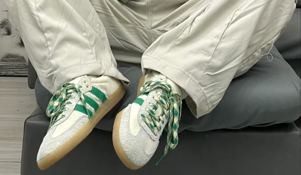Giày Adidas Samba Wales Bonner 'Cream Green' GY4344 - Ảnh 6