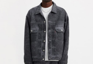 Alternative view of Áo Levi's x Stussy Dyed Jacquard Trucker 'Black' A5216-0002