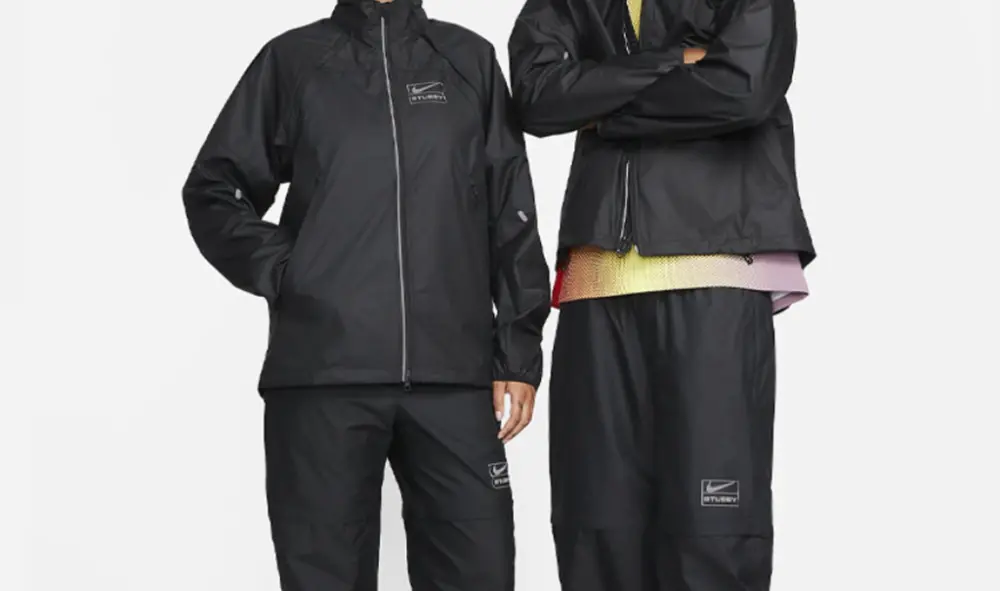 Alternative view of Áo Nike x Stussy FW22 Track Jacket 'Black' DO5305-010