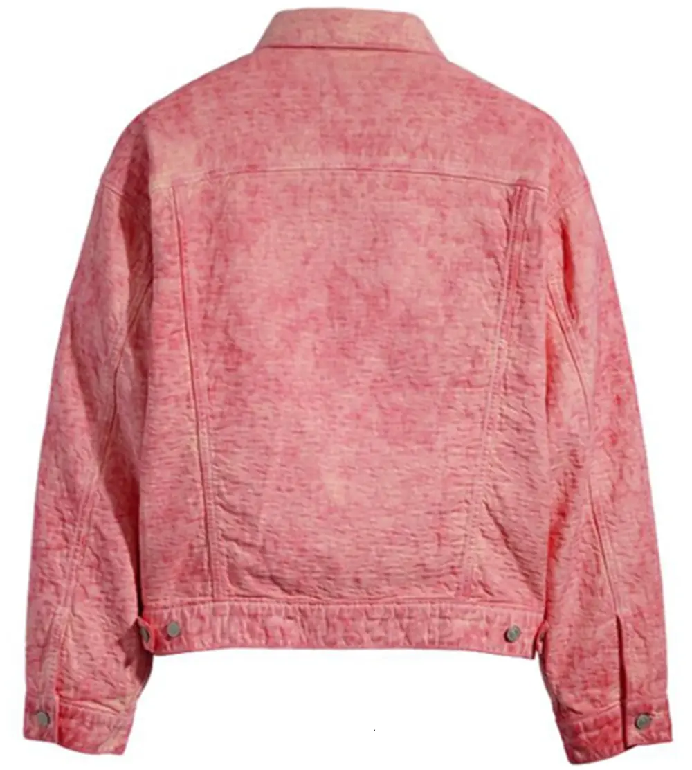 Alternative view of Áo Levi's x Stussy Dyed Jacquard Trucker 'Pink' A5216-0000