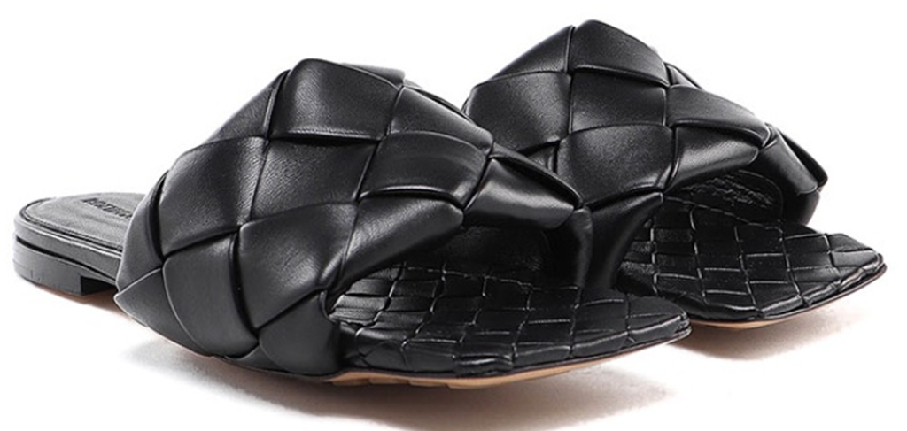 Dép Bottega Veneta Lido Flat Sandal ‘Black’ 608853VBSS01000 - Ảnh 3