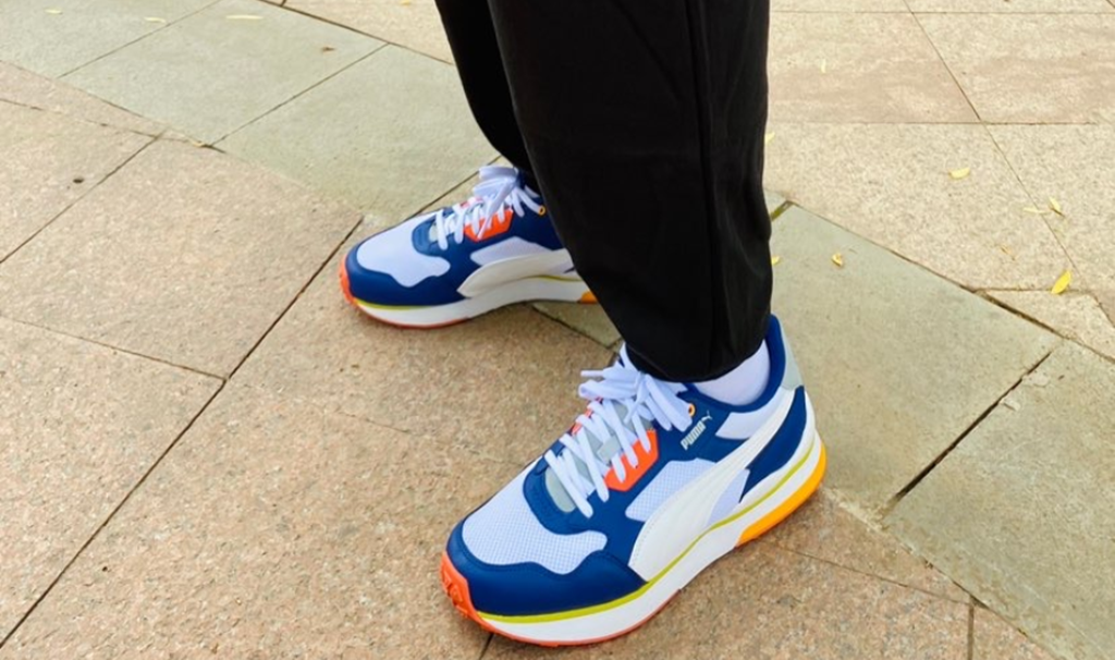 Giày Puma R78 FUTR 'White Elektro Blue' 374895-08 - Ảnh 2