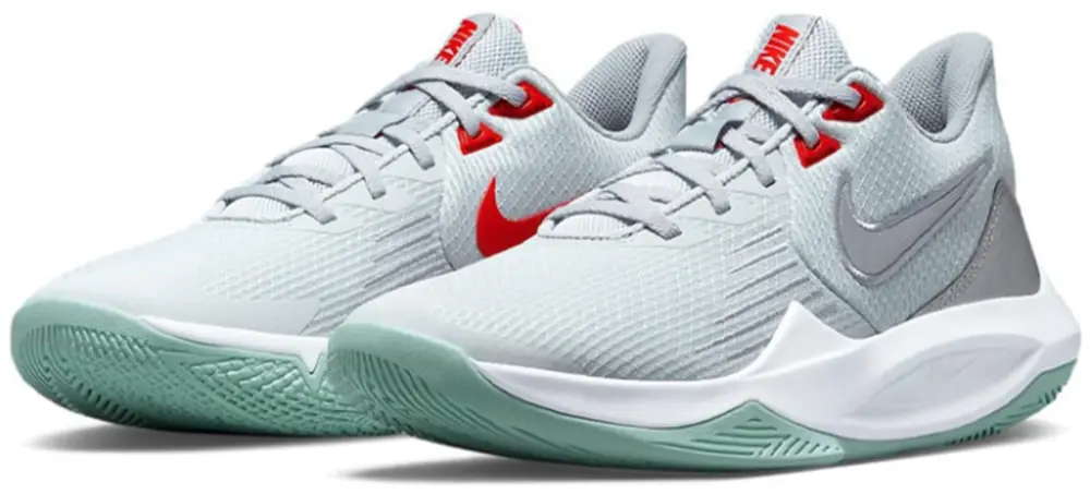 Alternative view of Giày Nike Precision 5 'Pure Platinum Metallic Silver' CW3403-002