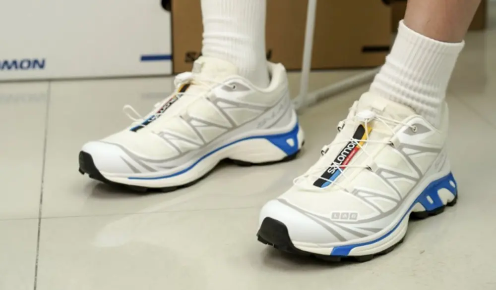 Giày Salomon XT6 'White Blue' 473817 - Ảnh 3