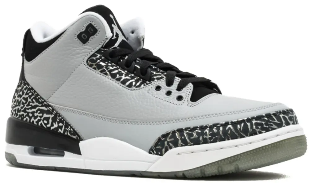 Alternative view of Giày Nike Air Jordan 3 Retro 'Wolf Grey' 136064-004