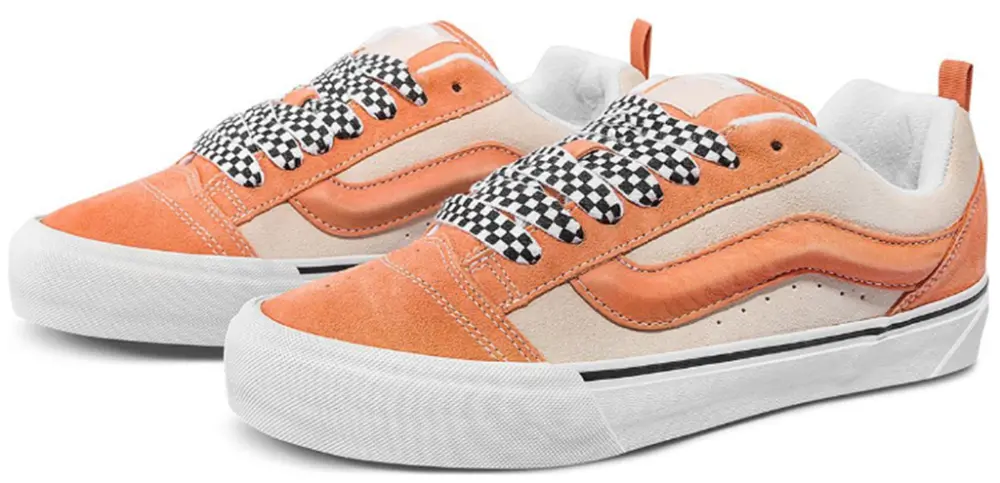 Alternative view of Giày Vans Knu Skool 'White Orange' VN0007QDBM0