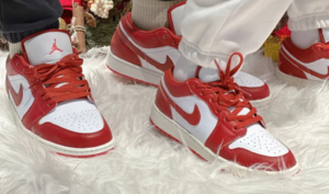 Alternative view of Giày Nike Air Jordan 1 Low 'Dune Red' FJ3459-160