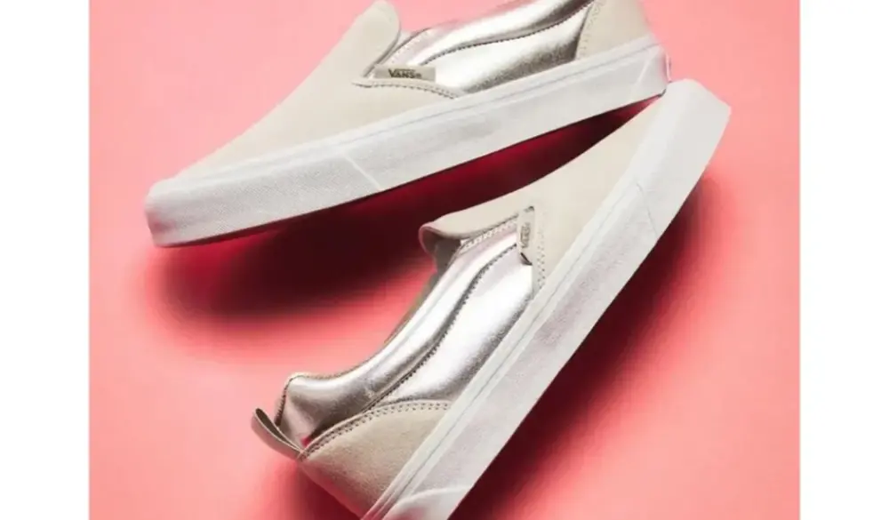 Giày Vans Knu Slip-On 'Metallic Silver' VN0009QDX1K - Ảnh 5