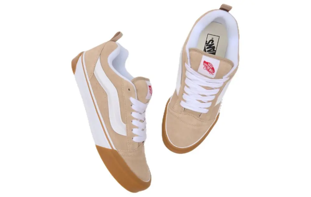 Giày Vans Knu Skool 'Beige' VN0009QCBEI - Ảnh 3