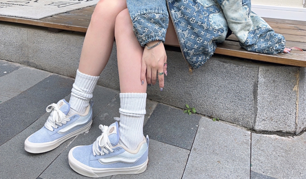 Giày Vans Knu Skool Vr3 'Blue White' VN0009QCDNB - Ảnh 5