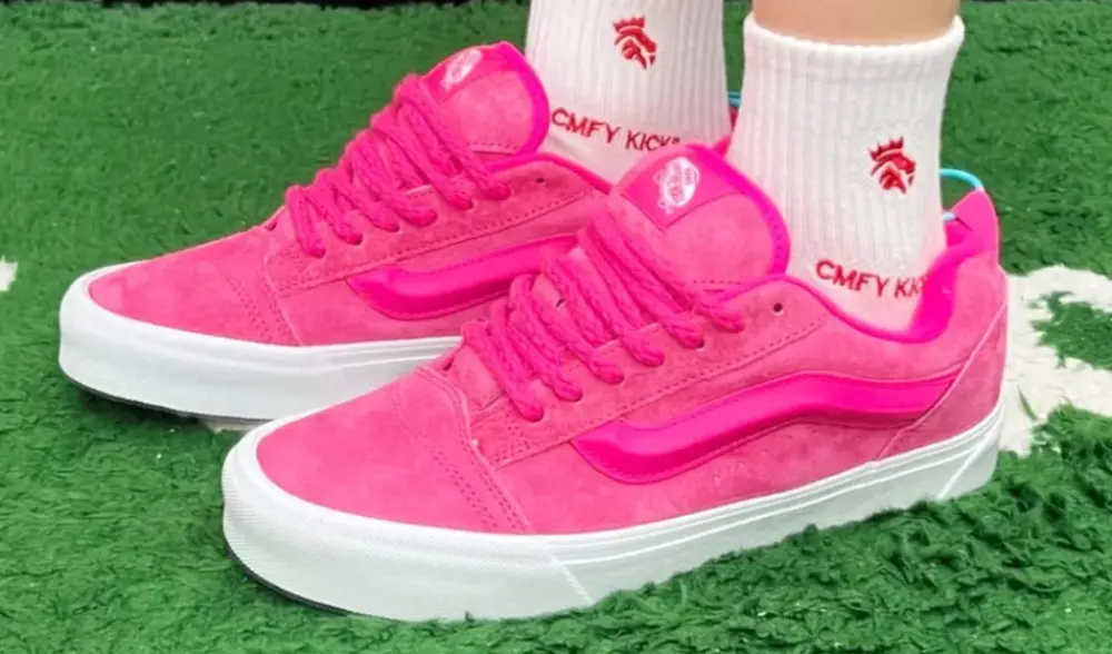 Giày Vans Knu Skool ‘Pink’ VN0009QCYU2 - Ảnh 5