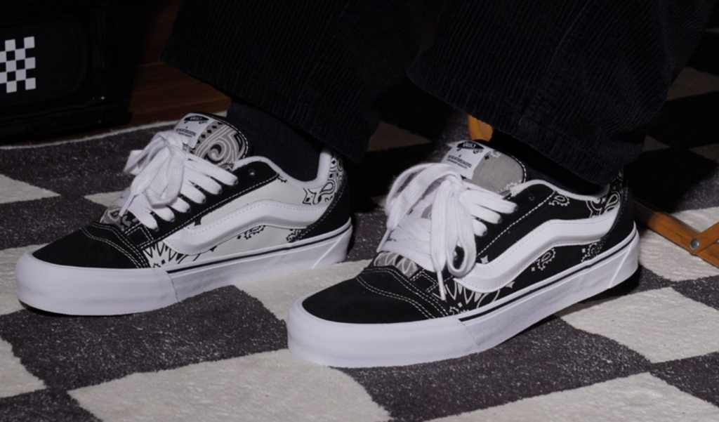 Giày Vans Vault Knu Skool 'Bandana Black' VN0007QDBMW - Ảnh 3