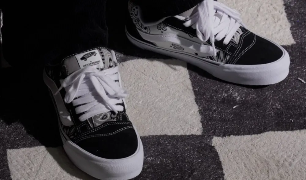 Giày Vans Vault Knu Skool 'Bandana Black' VN0007QDBMW - Ảnh 5