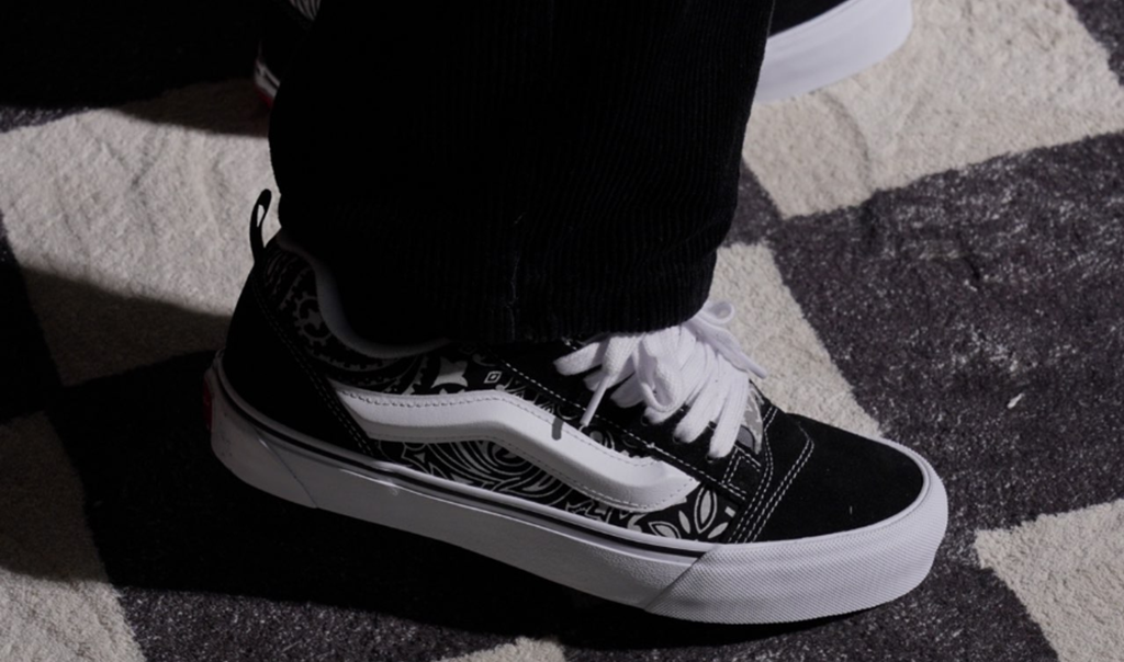 Giày Vans Vault Knu Skool 'Bandana Black' VN0007QDBMW - Ảnh 4