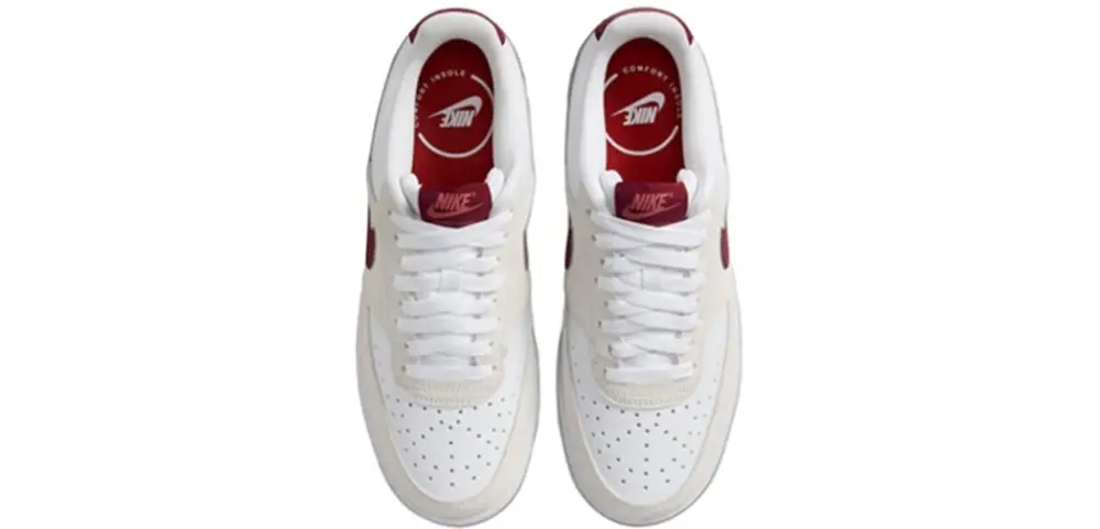 Giày Nike Court Vision LO 'White Red' FQ7628-100 - Ảnh 4