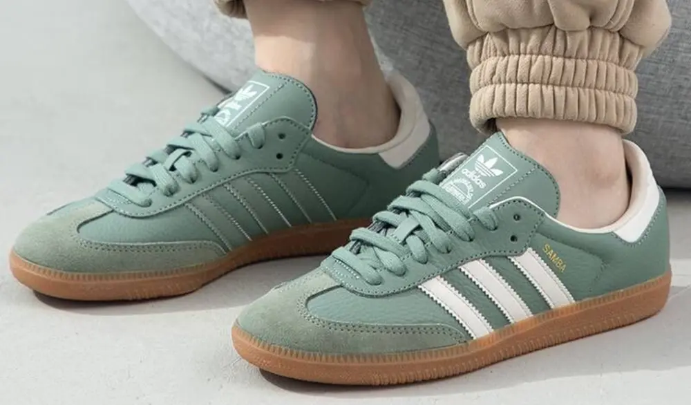 Giày Adidas Samba OG 'Silver Green' IE7011 - Ảnh 3