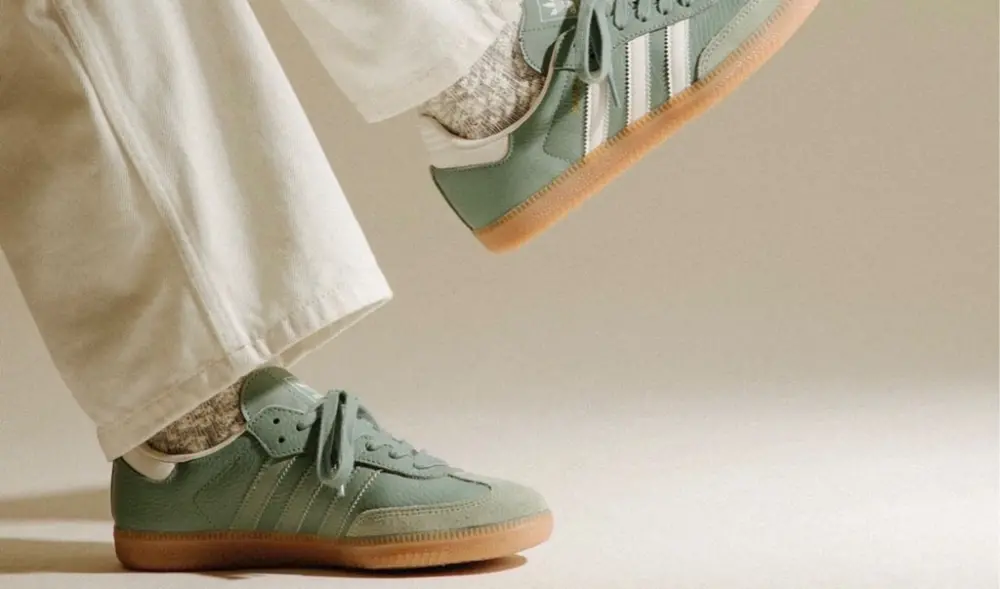 Alternative view of Giày Adidas Samba OG 'Silver Green' IE7011
