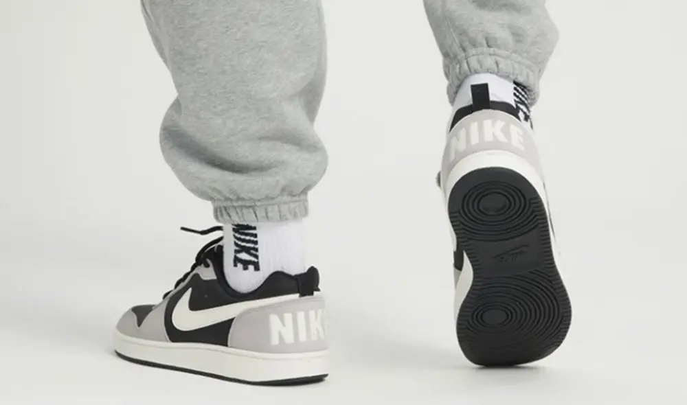Giày Nike Court Borough ‘Black Grey Sail’ 844881-005 - Ảnh 4