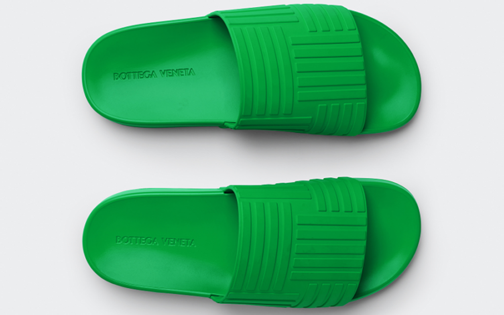 Dép Bottega Veneta Slider ‘Parakeet’ 690105V1O603708 - Ảnh 2