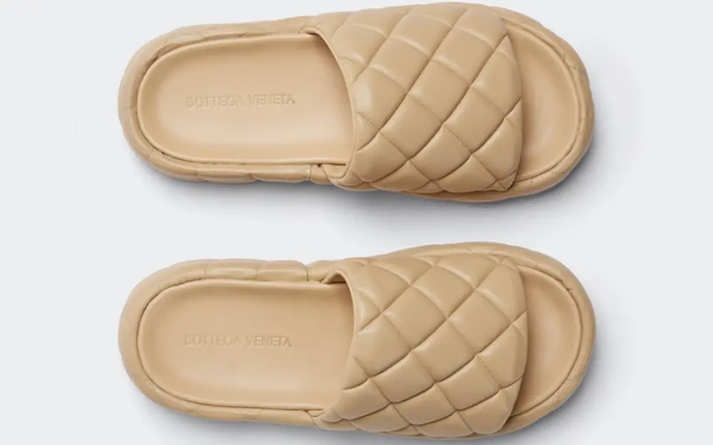 Alternative view of Dép Bottega Veneta Padded ‘Cane Sugar’ 709004VBRR02624