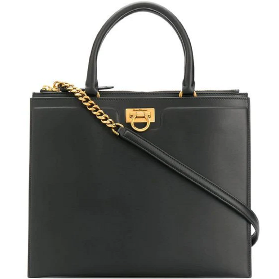 Túi Salvatore Ferragamo Ladies Trifolio ‘Black’ 21H995-724602