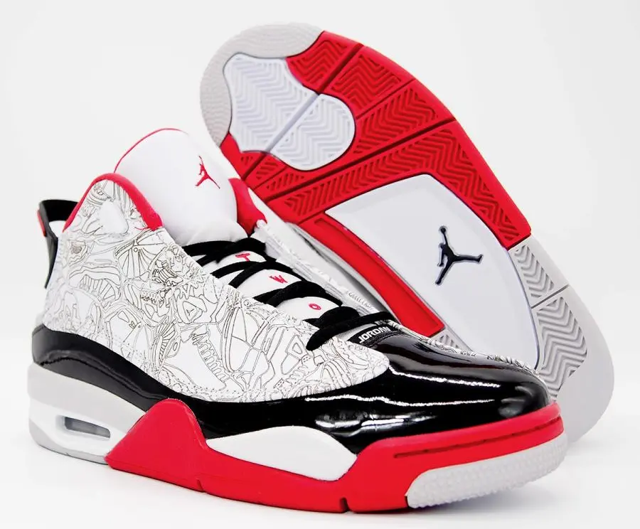 Alternative view of Giày Nike Air Jordan Dub Zero 'White' 311046-160