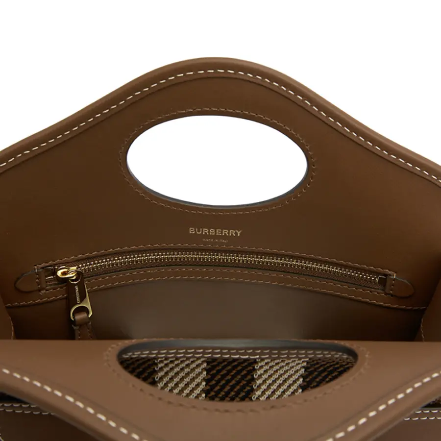 Túi Burberry Mini Knit ‘Brown’ 8049138 - Ảnh 5