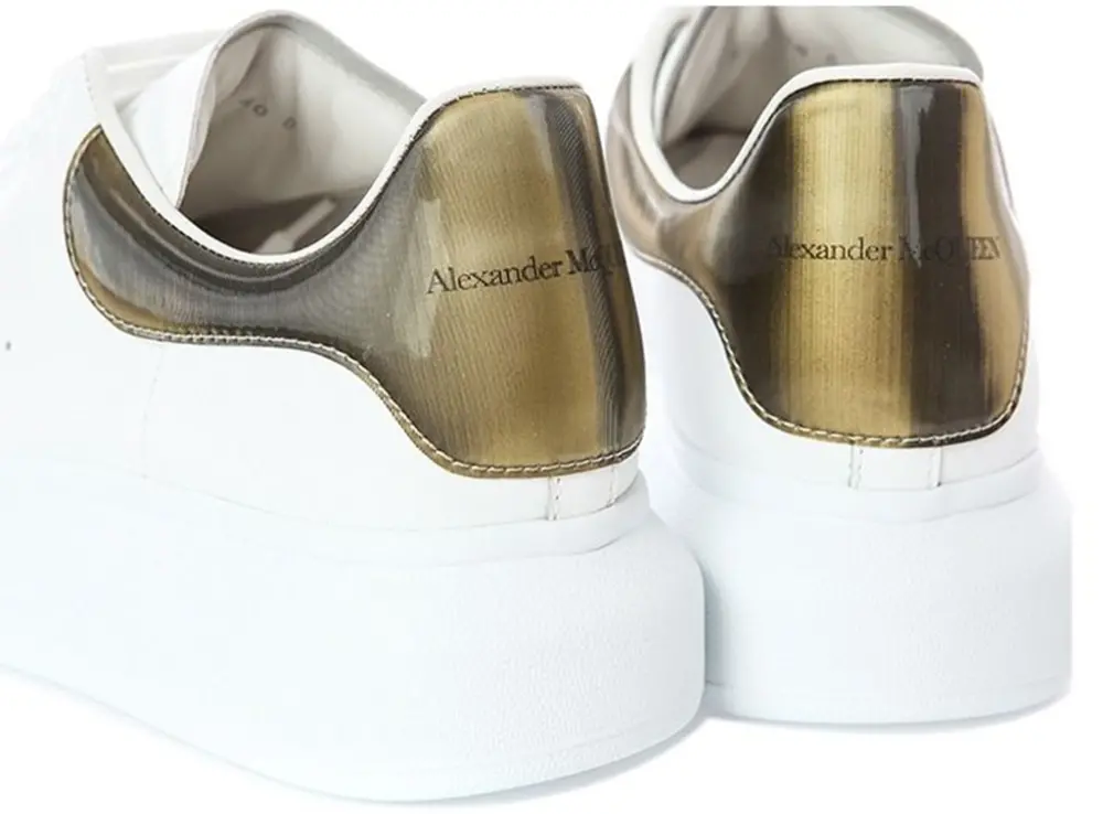 Giày Alexander McQueen Contrast Metallic ‘White’ - Ảnh 4