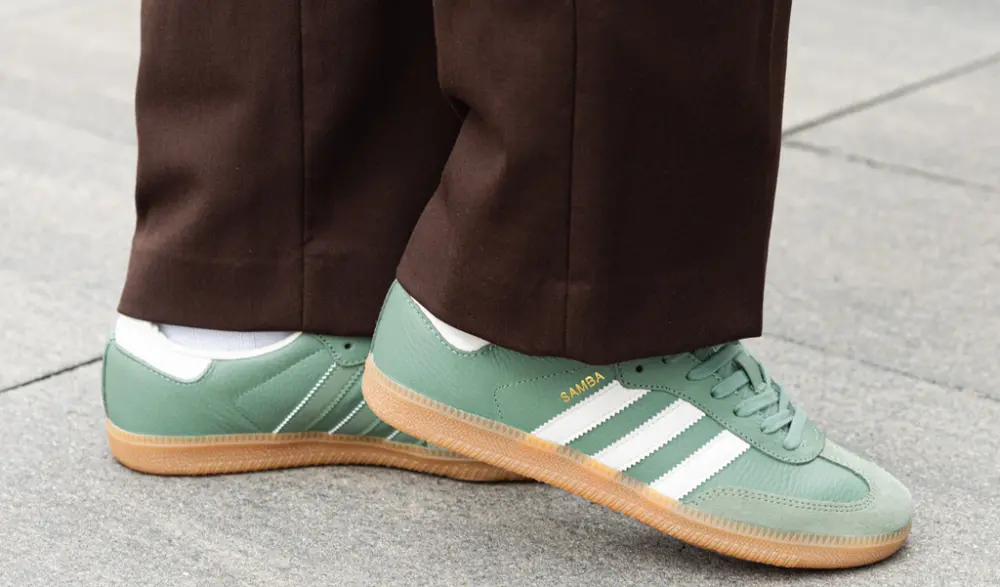 Giày Adidas Samba OG 'Silver Green' IE7011 - Ảnh 4