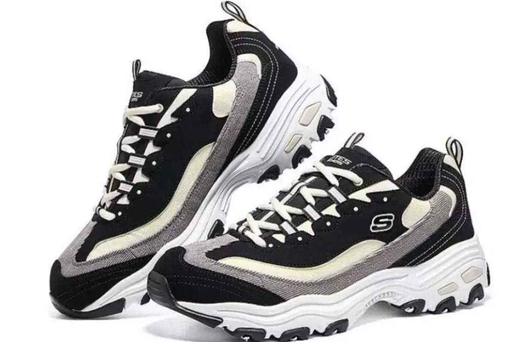Giày Skechers D’Lites 1.0 ‘Black White’ 149906-BKNT - Ảnh 7