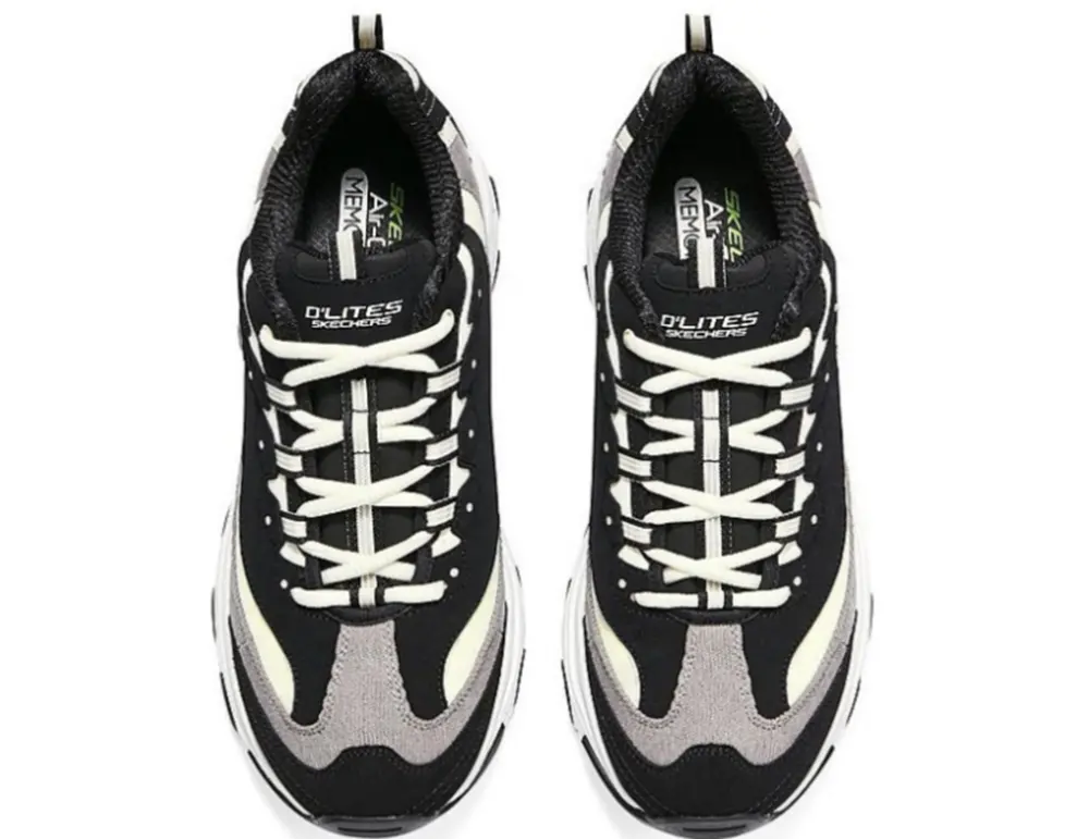 Giày Skechers D’Lites 1.0 ‘Black White’ 149906-BKNT - Ảnh 8